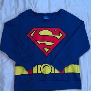 Superman fleece crew neck